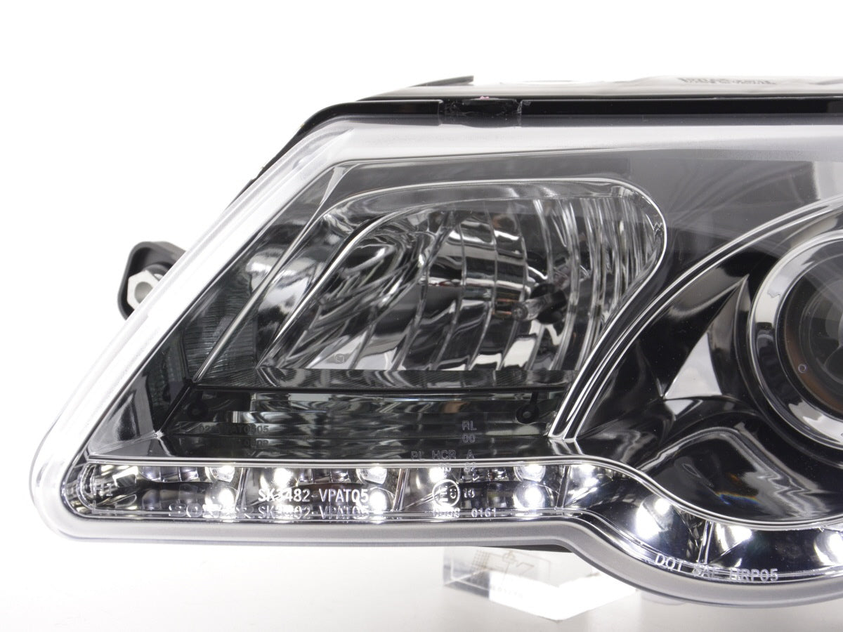 Scheinwerfer Set Daylight LED TFL-Optik VW Passat Typ 3C 05- chrom für Rechtslenker Scheinwerfer Set Daylight LED TFL-Optik VW Passat Typ 3C 05- chrom für Rechtslenker
